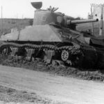 Destroyed British M4 italy