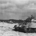 Sherman tank Liberty during maneuvers in England 1944