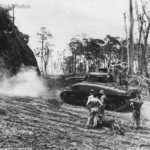 Troops use M4A1 to drill Hill at Pacific base 1944