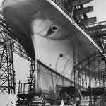 Aircraft Carrier USS Shangri-La CV-38 Ready for Launch February 1944