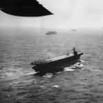 Escort Carrier USS Nassau CVE-16 during Invasion of Attu 1943
