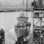 Launch at the Bethlehem Steel Destroyer USS Kendrick DD-612 2 April 1942