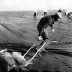 Sailor Hauls Bombs for US Navy Raid on Marshall and Gilbert Islands 1942