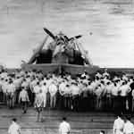 US Navy Pilot buried at sea inside battered TBF 2nd Battle of Philippines