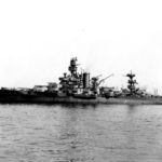USS Arkansas near New York Navy Yard, 23 September 1942