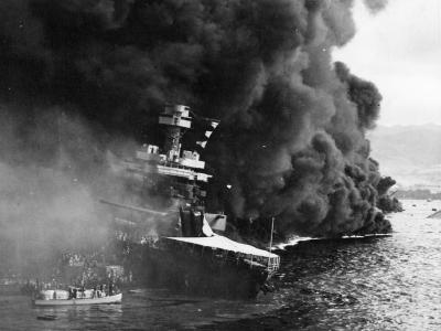battleship USS California BB-44 Pearl Harbor 7 December 1941