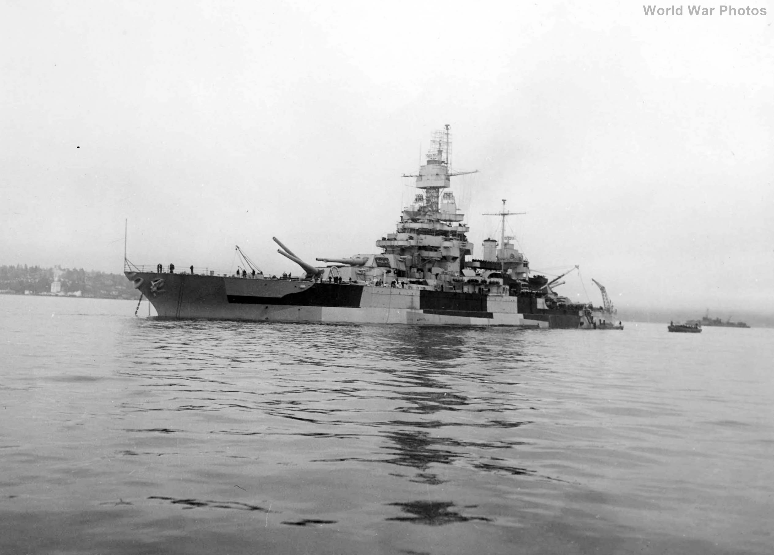 USS Colorado in Puget Sound ww2