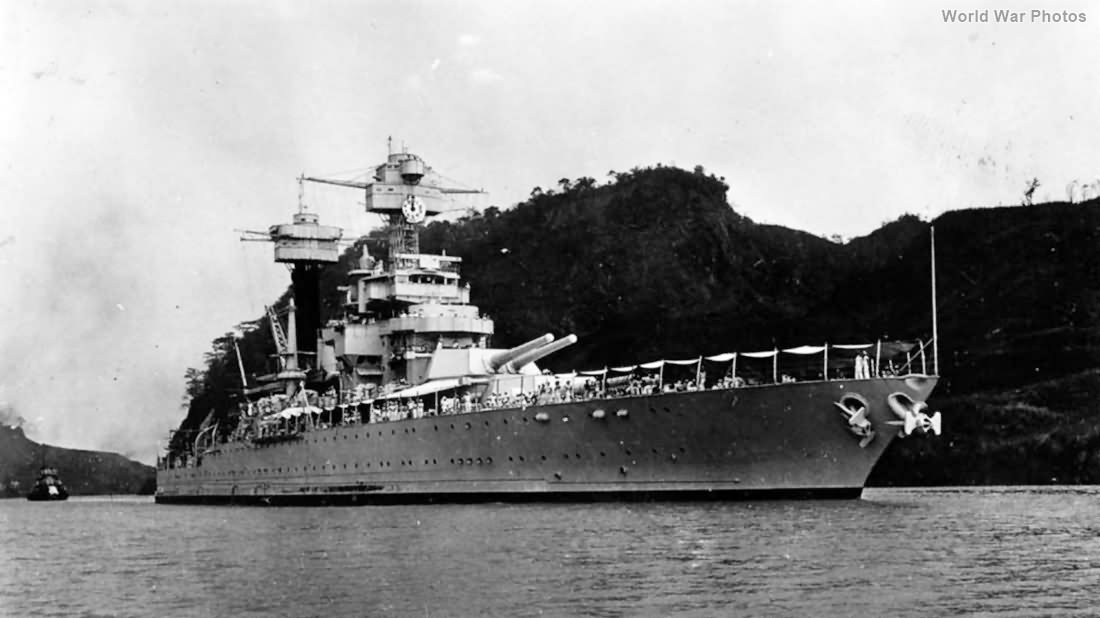 USS Colorado in Panama Canal 1936