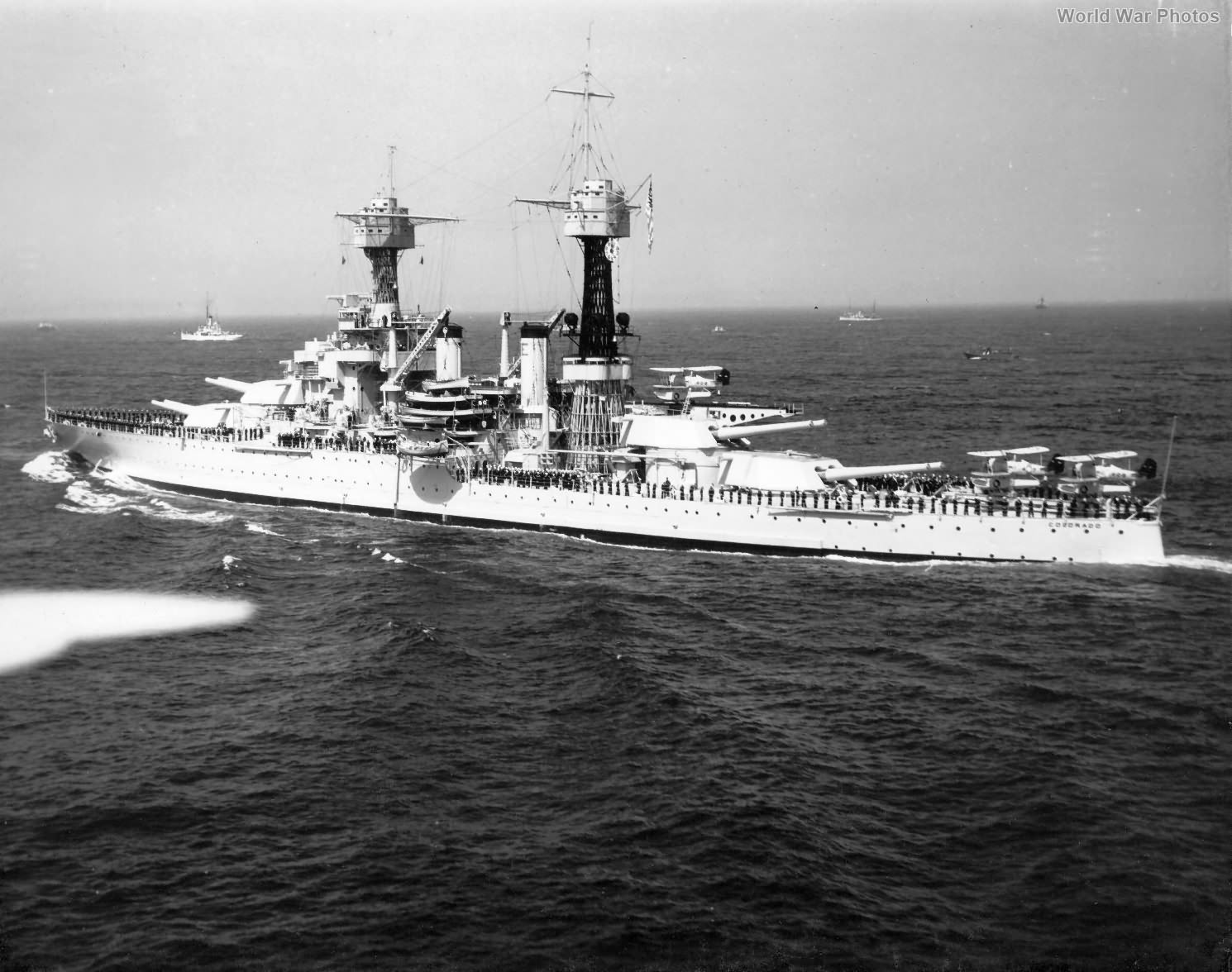 USS Colorado off New York 1934