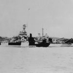 Battleship USS Colorado BB-45 in camouflage