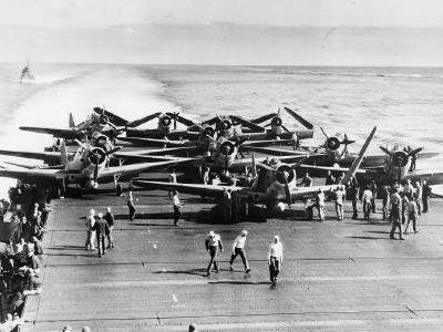 TBD on the flight deck of USS Enterprise Midway 1942
