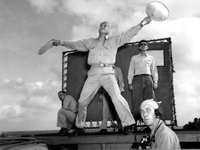 USS Enterprise CV-6 Landing Signal Officer March 1945