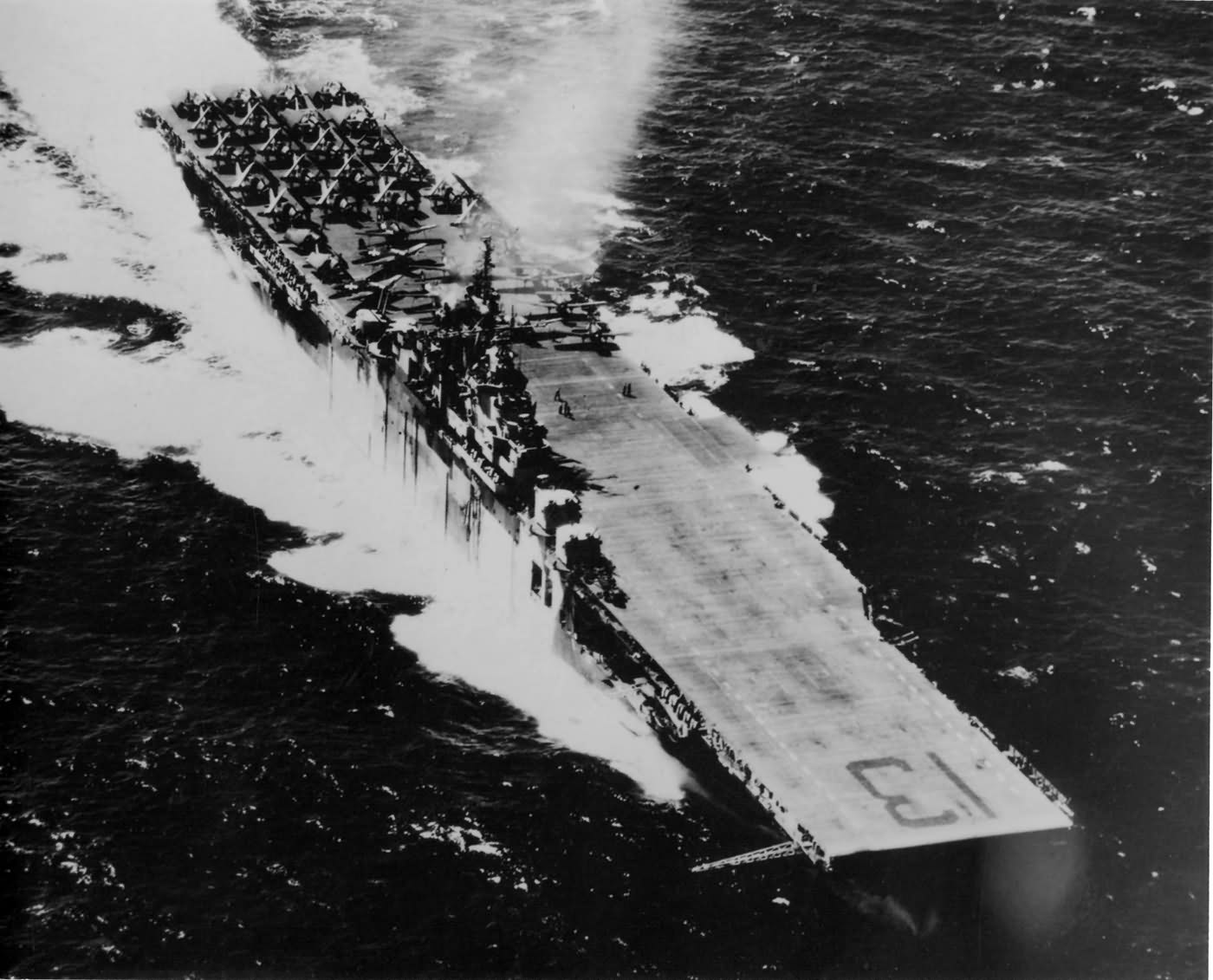 USS Franklin underway