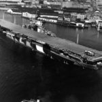USS Franklin Elizabeth River near the Norfolk Navy Yard 1944