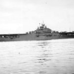 USS Franklin CV-13 anchored at the Puget Sound Navy Yard 1945 2