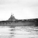 USS Franklin CV-13 anchored at the Puget Sound Navy Yard January 1945