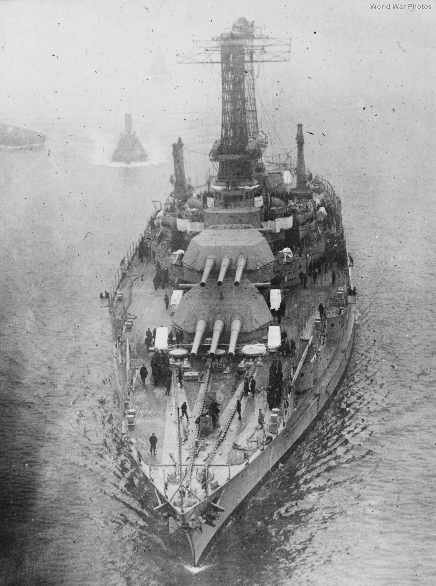 Battleship USS Idaho BB-42 in New York 1919