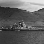 Battleship USS Idaho Anchored in Hvaeldefjord, Iceland October 1941