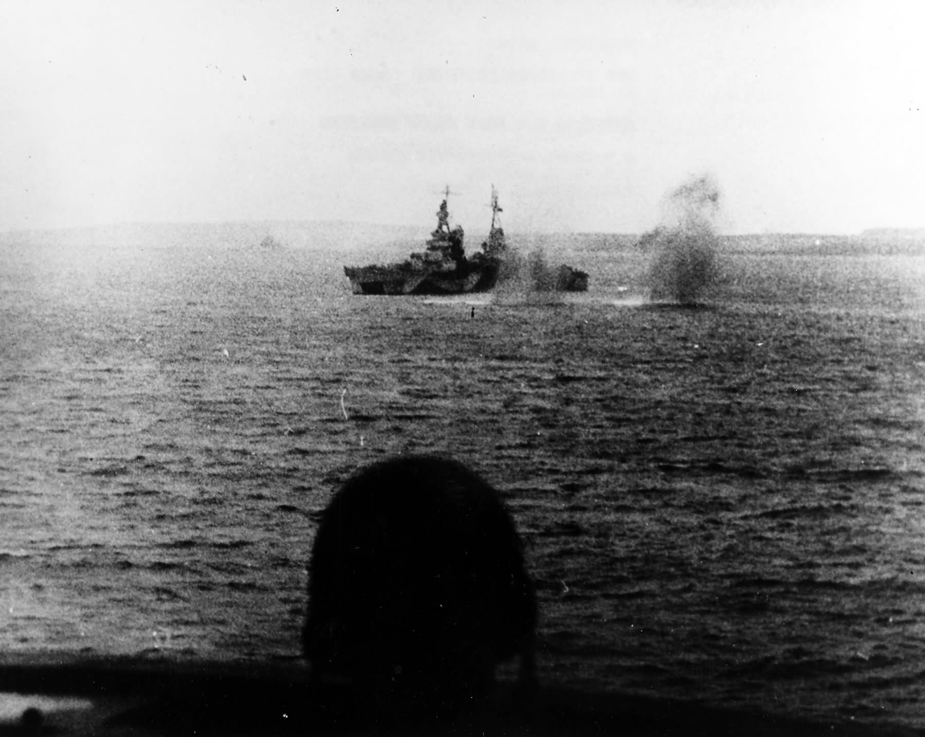 USS Indianapolis (CA-35) during the invasion of Saipan June 1944