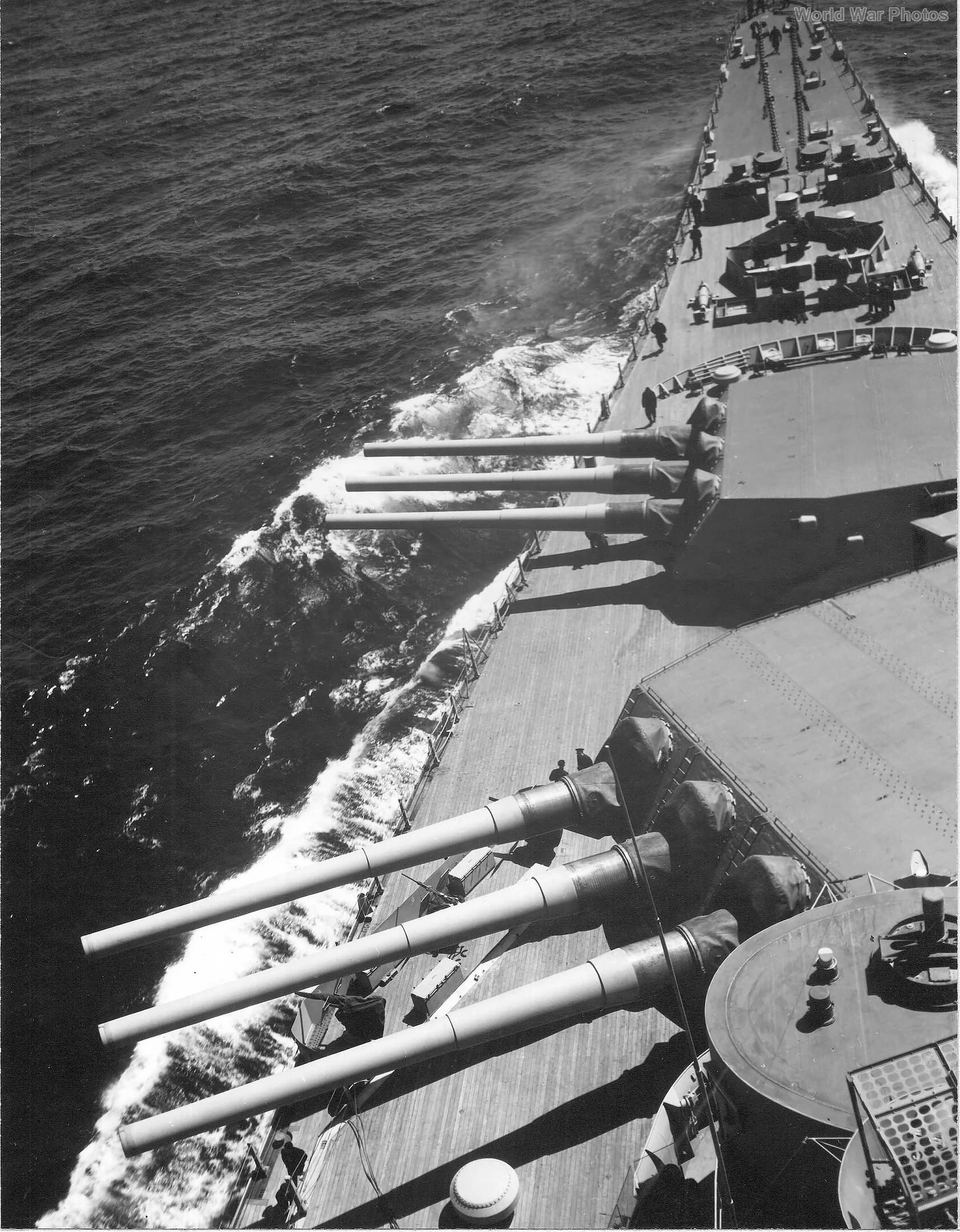 USS Iowa fore turrets