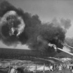 USS Iowa firing 16 inch guns in Pacific 1944 2