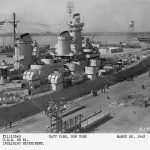 USS Iowa in drydock