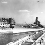 USS Iowa shortly after launching