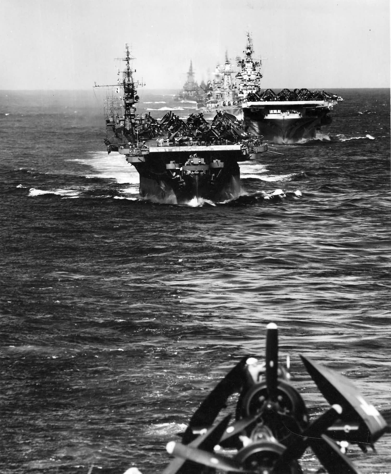 USS Langley enter Ulithi on 12 December 1944