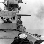 USS Lexington CV-2 during gunnery exercises at sea on 27 January 1928