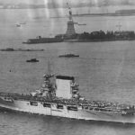 USS Lexington passing the Statue of Liberty ’34