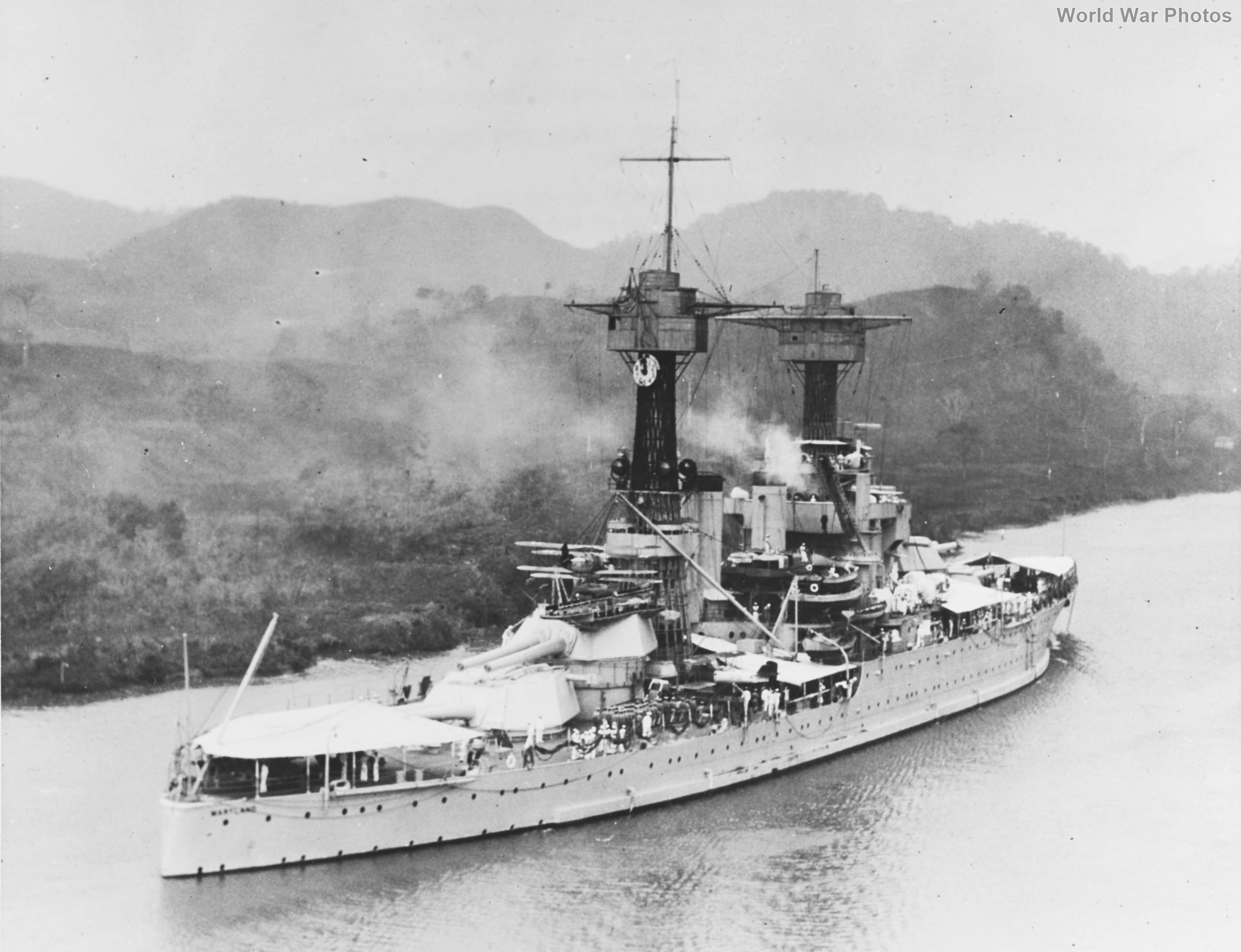 USS Maryland Panama Canal 1930s