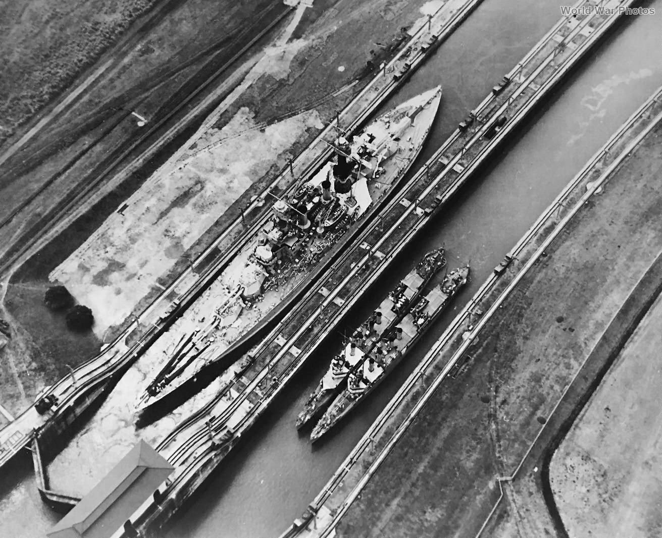 USS Maryland Panama Canal 1934