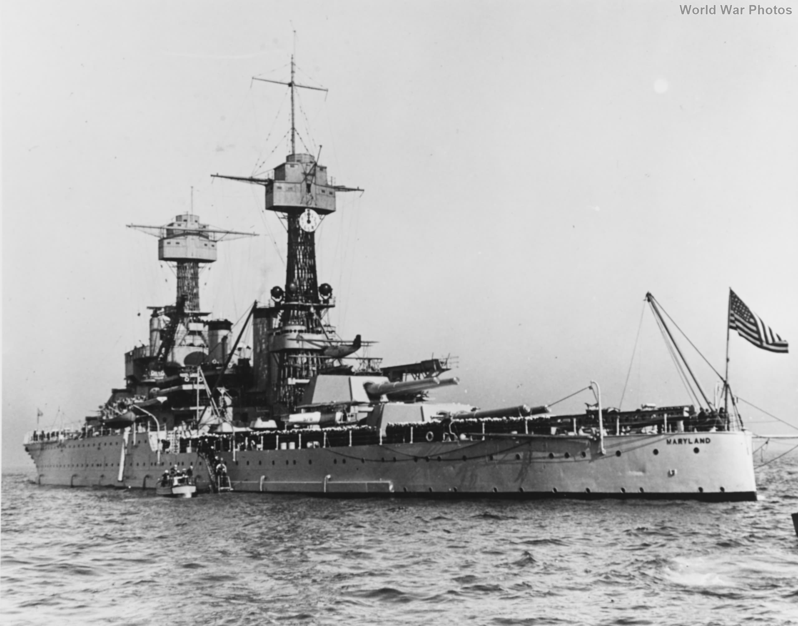 USS Maryland BB-46 November 1928
