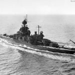 Battleship USS Maryland 14 August 1945