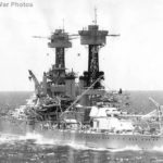 USS Maryland during maneuvers off the West Coast in 1935