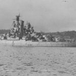 Anchored USS Nevada Puget Sound December 1942