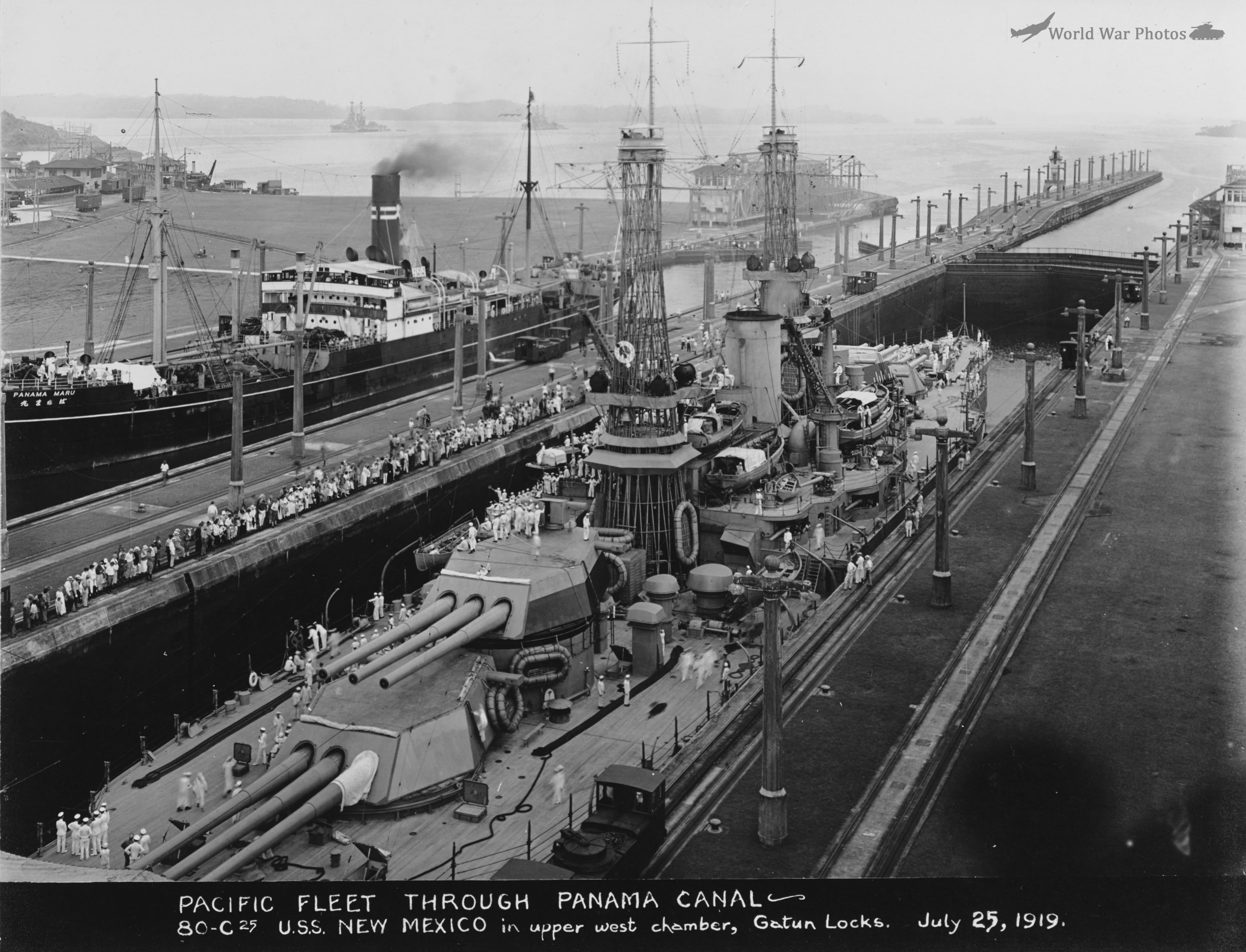 USS New Mexico Gatun Locks Panama Canal