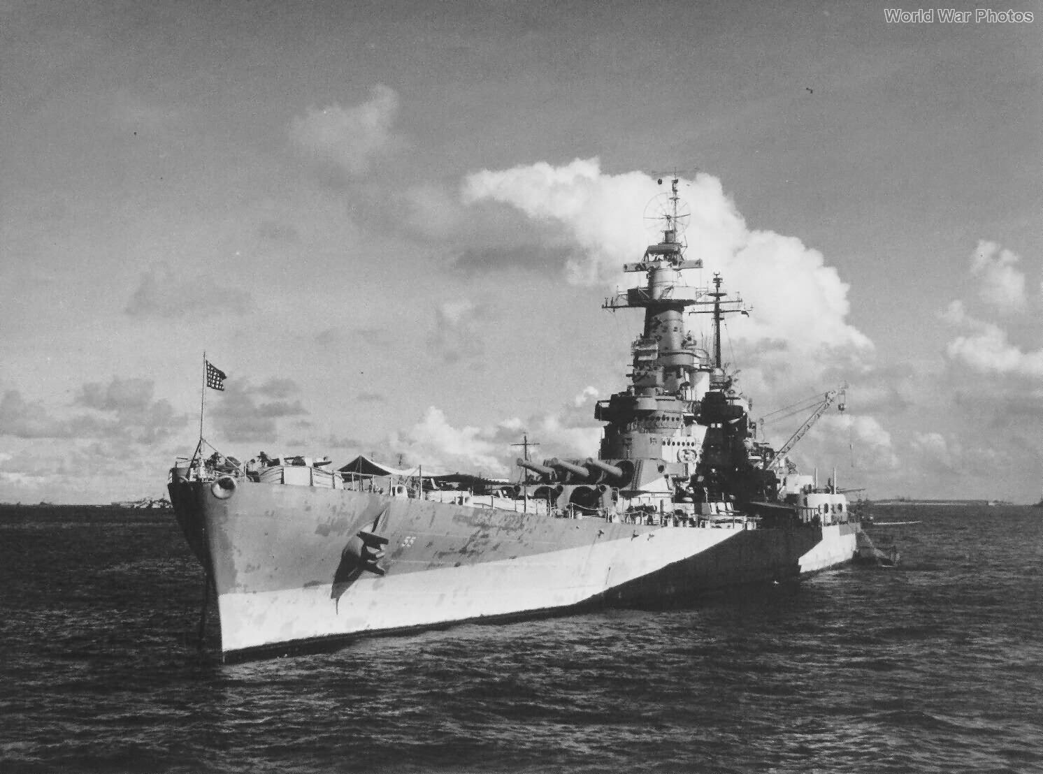 USS North Carolina Ulithi anchorage 21 November 1944