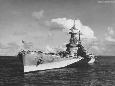 USS North Carolina Ulithi anchorage 21 November 1944