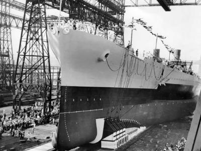 USS North Carolina launch at 13 June 1940