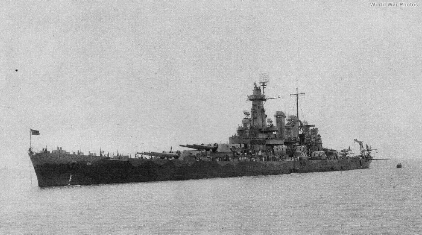 USS North Carolina port bow June 1942