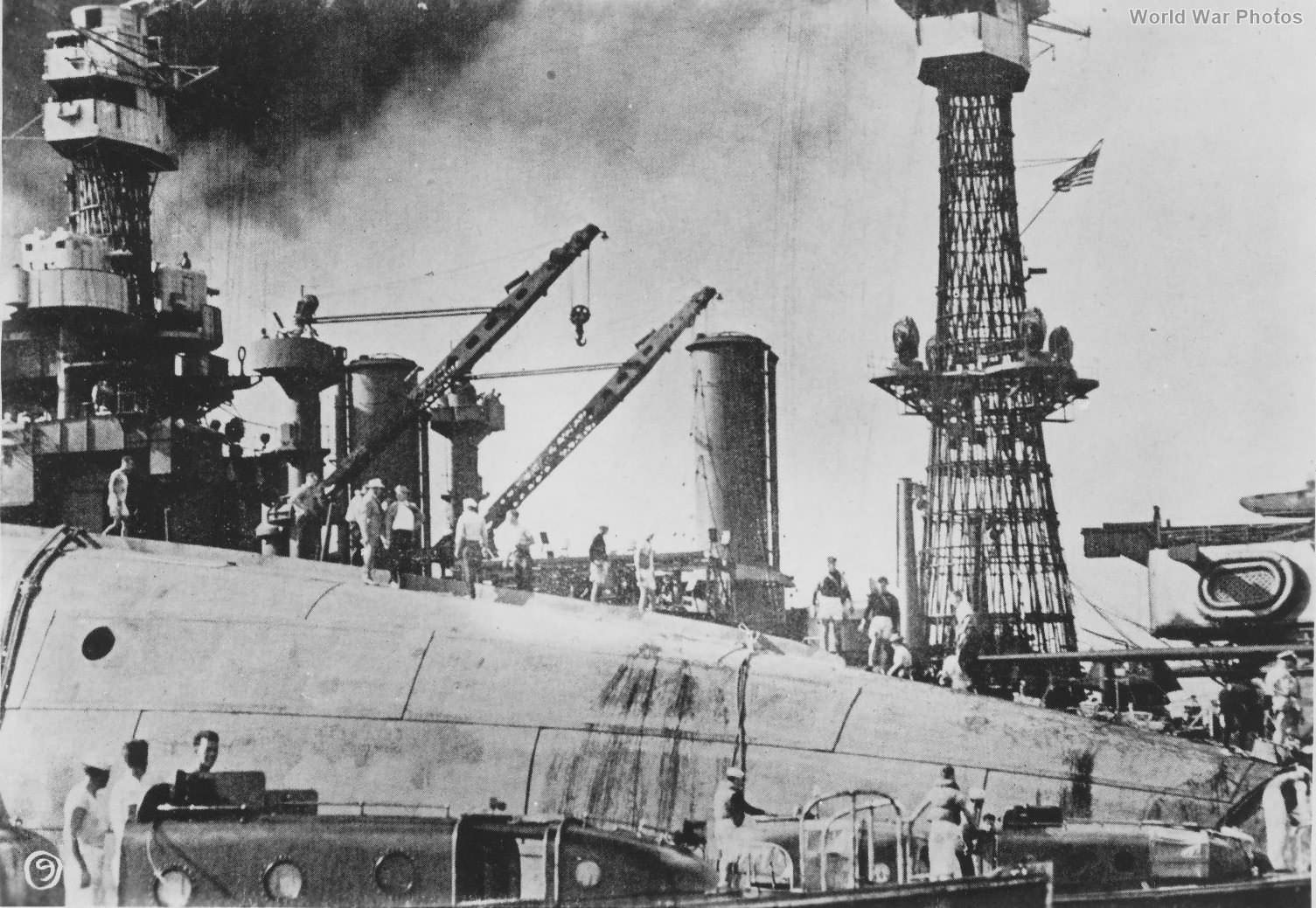 USS Oklahoma rescue during Pearl Harbor attack