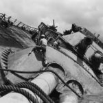 Raising the USS Oklahoma Pearl Harbor 21 March 1943 2