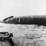 Wreckage of USS Oklahoma BB-37 After Pearl Harbor Attack 1942