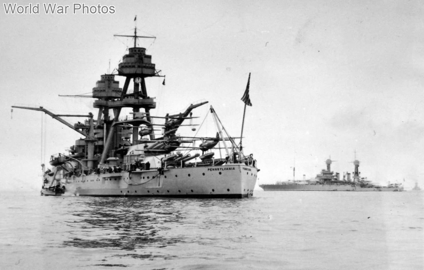 USS Pennsylvania leaving San Diego 1934