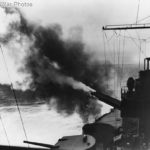 Battleship USS Pennsylvania bombarding Attu Island ’43