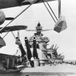 Vought OS2U Kingfisher Ready for Launch aboard Battleship USS Pennsylvania BB-38 1943