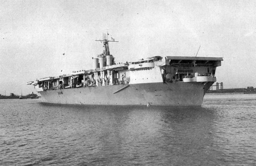 Aircraft carrier USS Ranger (CV-4) – port quater view January 1943