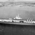 Aircraft carrier USS Ranger shown in January 1943