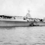 USS Ranger (CV-4) port bow view January 1943